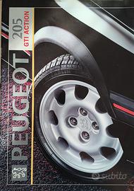 Brochure auto storiche Peugeot 205 GTI e Mini 