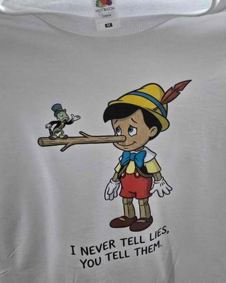 T-shirt Pinocchio "I never tell lies"