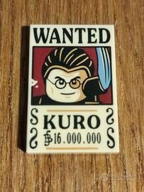 Poster/Tile LEGO One Piece – Captain Kuro Wanted