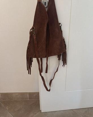Borsa scamosciata