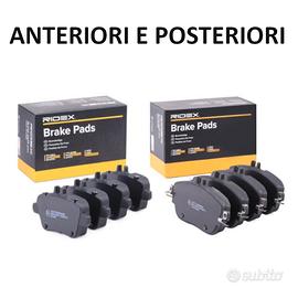 Set 4 pastiglie freno anteriori e posteriori Ridex