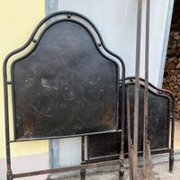 Struttura letto in ferro o in legno e specchiere