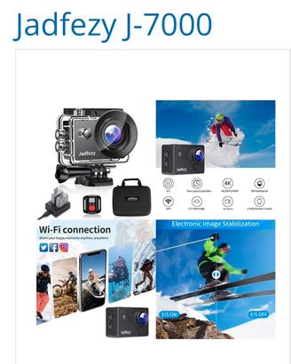 Action Cam Jadsedi 4K FULL OPTIONAL NUOVA