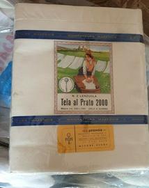 2 lenzuola tela Al Prato 2000 240x280 nuove