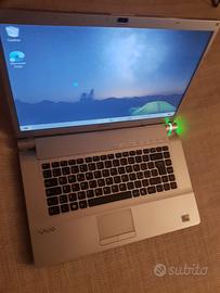 PC portatile Sony Windows 10 hard disk 500gb Ram 4