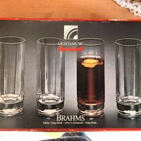 Set quattro bicchieri in vetro sonoro bibita