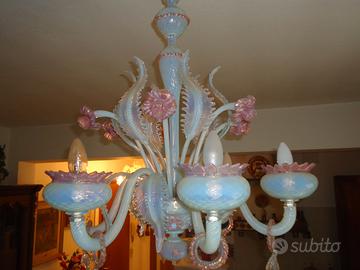 lampadario in vetro Murano