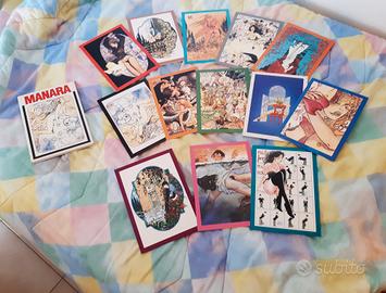 13 cartoline da collezione Manara