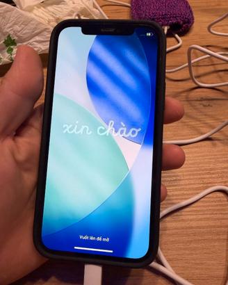 i phone 12 black 128gb - + cover