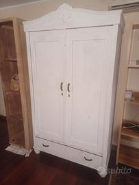 armadio shabby chic bianco