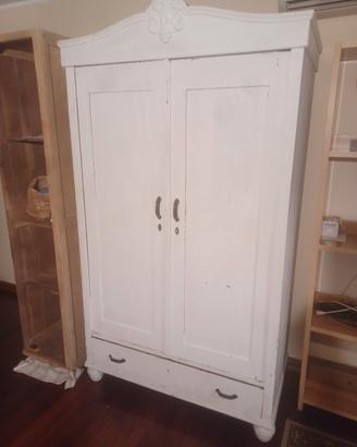 armadio shabby chic bianco