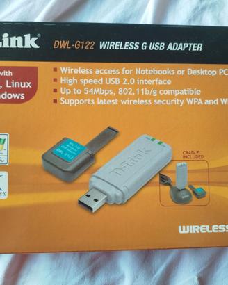 Adattore Wi-Fi USB D-Link Dwl-g122