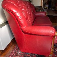 Divano 3 posti in vera pelle