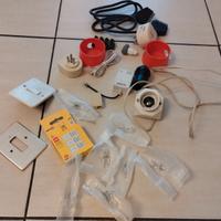 Materiale elettrico e 10 lampadine alogene