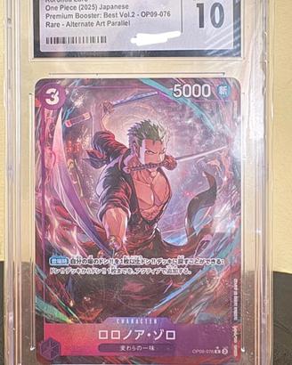 Zoro OP09-076 CGC 10 Gem Mint