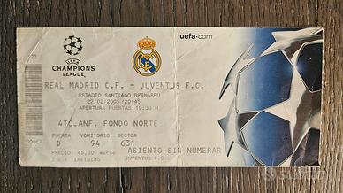Biglietto originale Real Madrid Juventus