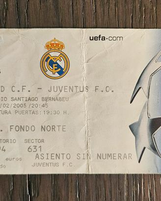 Biglietto originale Real Madrid Juventus