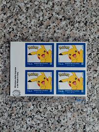 Pokemon quartina francobolli