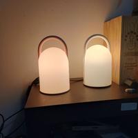 coppia di lampade da tavolo romolo luciani