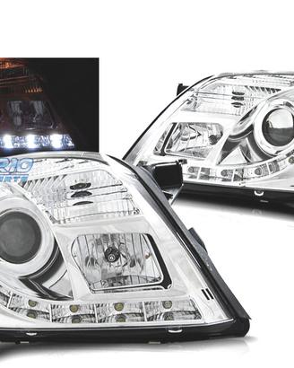 FARI PER OPEL VECTRA C 02-05 LUCE DIURNA A LED CRO