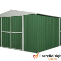 Box prefabbricato in acciaio 360x430cm verde