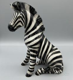 statua Zebra 60 cm artigianato italiano