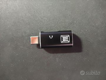 Adattatore USB C OTG con attacco auricolari USB C