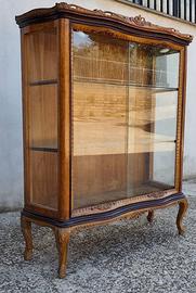 Vetrina cristalliera chippendale d'epoca