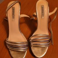 sandali donna color oro alti 10 cm n. 40