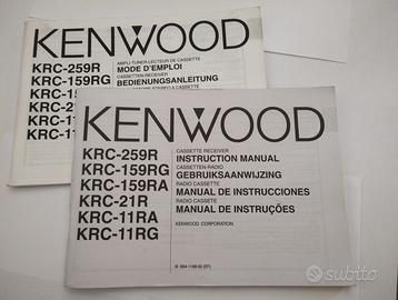ManuaIe istruzioni d'uso Kenwood KRC- 259R/159RG