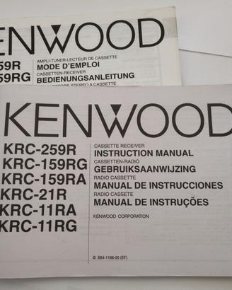 ManuaIe istruzioni d'uso Kenwood KRC- 259R/159RG