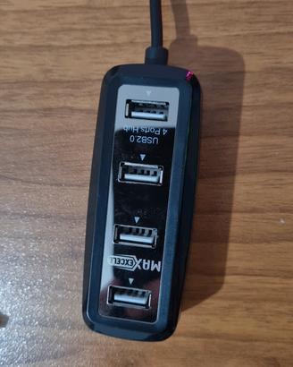 hub (sdoppiatore) usb 4 porte Max Excell