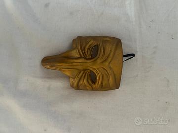 Maschera Veneziana Naso Lungo Zanni Pulcinella