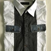 Camicia Dsquared con inserto di jeans