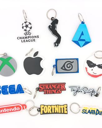Portachiavi Logo Nintendo Stranger Things Fortnite