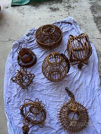 LAMPADARI VIMINI E RATTAN