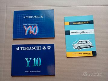 Autobianchi Bianchina Y10 Uso Manutenzione origina