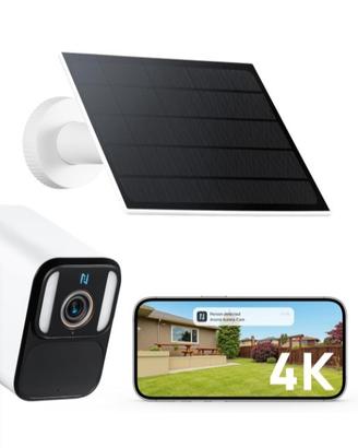 telecamera 4K pannello solare