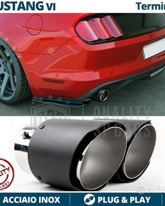 2 TERMINALI di Scarico Carbonio per FORD Mustang 6