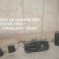 radio Rex+woofer e altoparlanti trust
