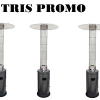 Tris promo stufa esterno cilindrica 11kw gas patio