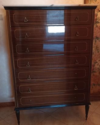Settimino Vintage anni '60/70 piano in marmo 