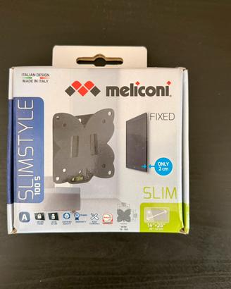 Staffa supporto per monitor tv fisso ultra sottile