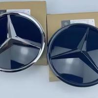 loghi mercedes  logo  nero lucido stella emblema