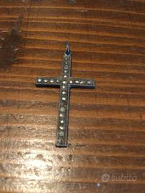 Ciondolo Crocifisso in argento Originale Anni 30