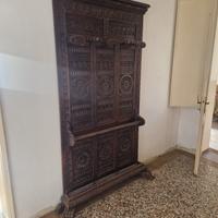 appendiabiti in legno, antico