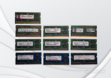 Memoria RAM 2GB DDR3 1333MHz sodimm testata