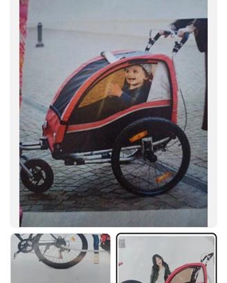 rimorchio per bicicletta per  bambini 