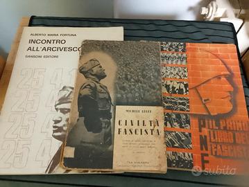 tre libri Storici epoca fascista 