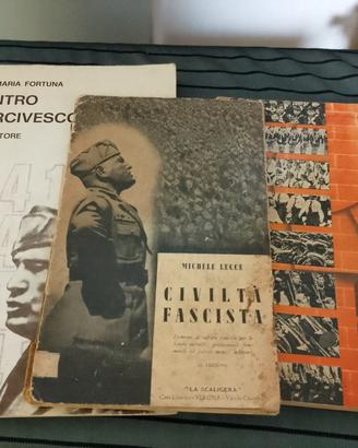 tre libri Storici epoca fascista 